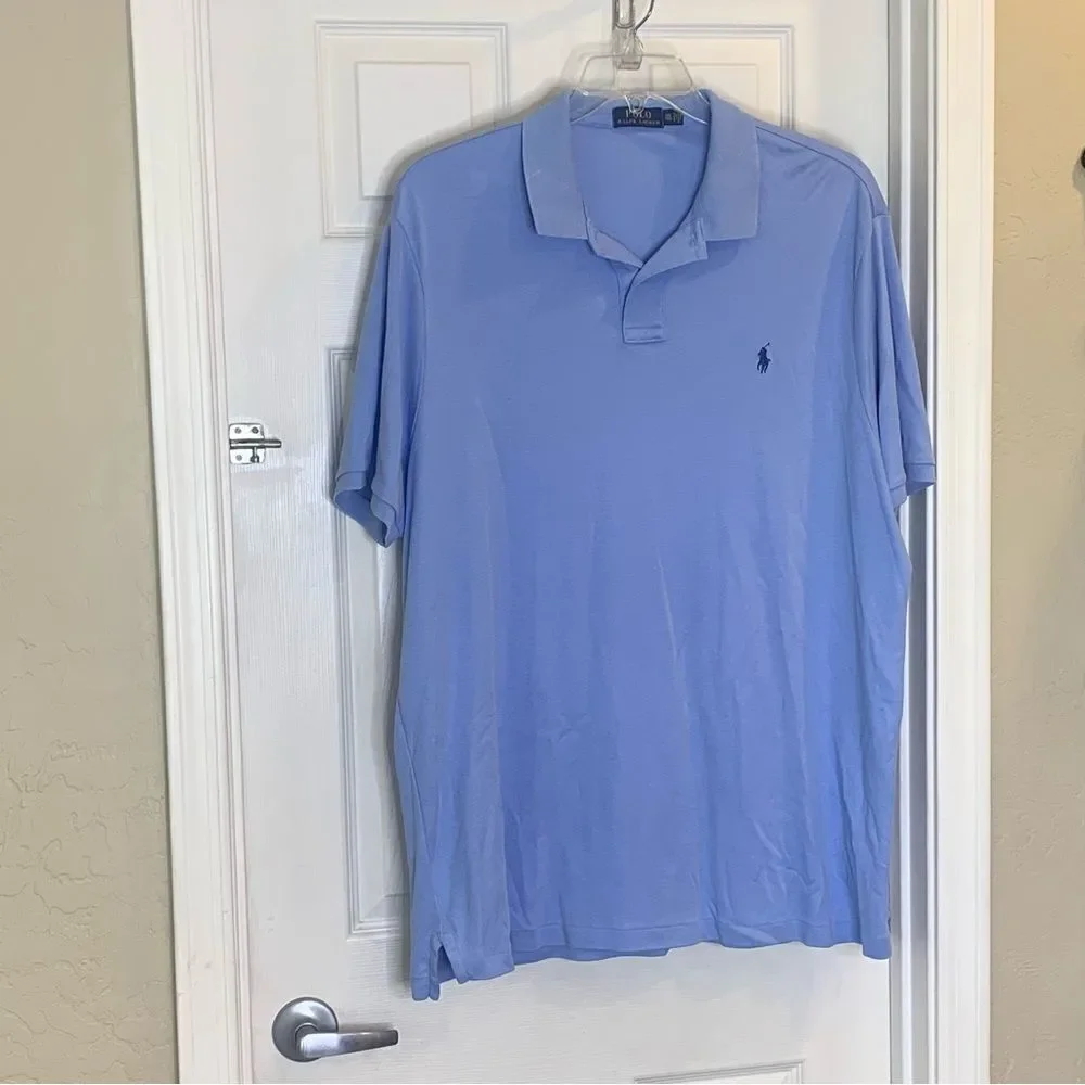Polo Ralph Lauren Light Blue Polo Shirt Size XXL